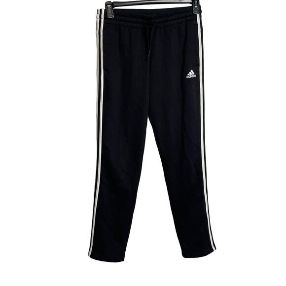 Adidas Women's Tapered Fleece Pants black/white medium - Picture 7 of 9